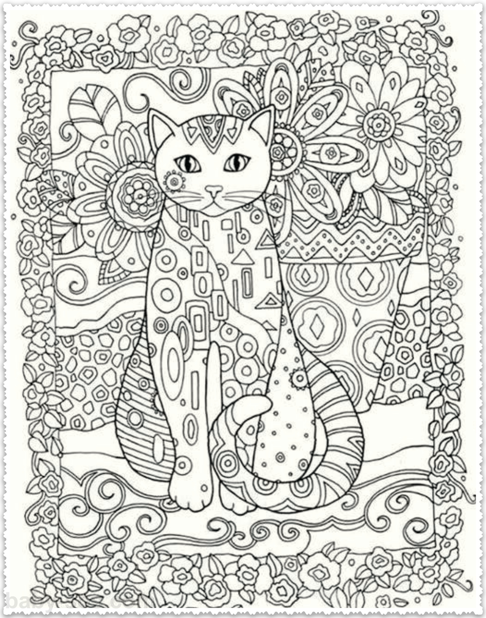 cats (Coloring for adults)