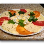salad, breakfast Caprese, recipe, with quail eggs