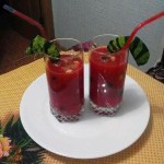 The juice of fresh watermelon,, recipe with photo, how to cook with fresh watermelon, step by step recipe