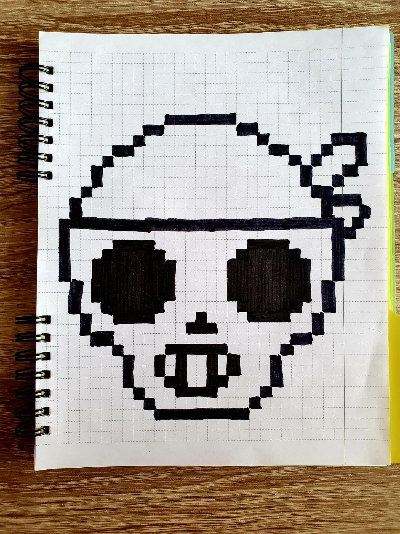 So far from Brawl Stars. Drawing on the cells. drawings by cells, pixel art, pixel drawings